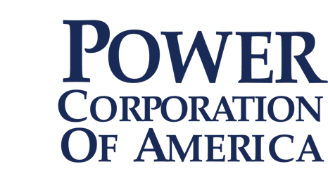 Power Corporation of America Logo - White Icon