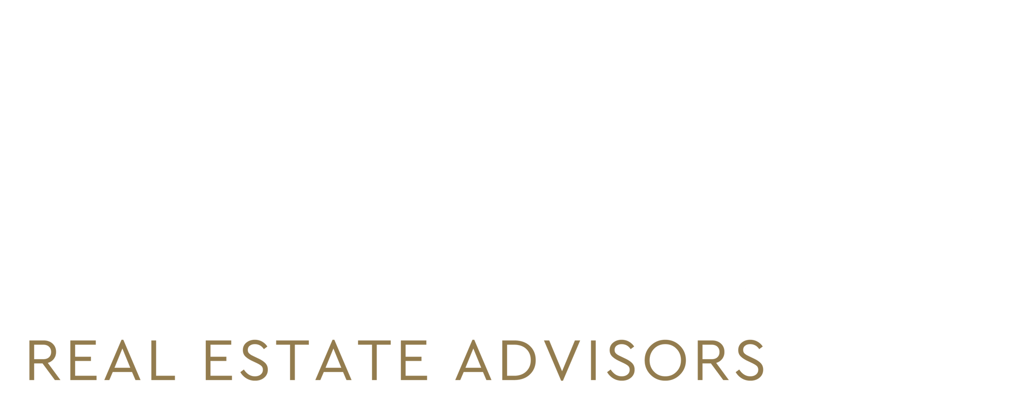 The Brokerage Logo - White & Gold