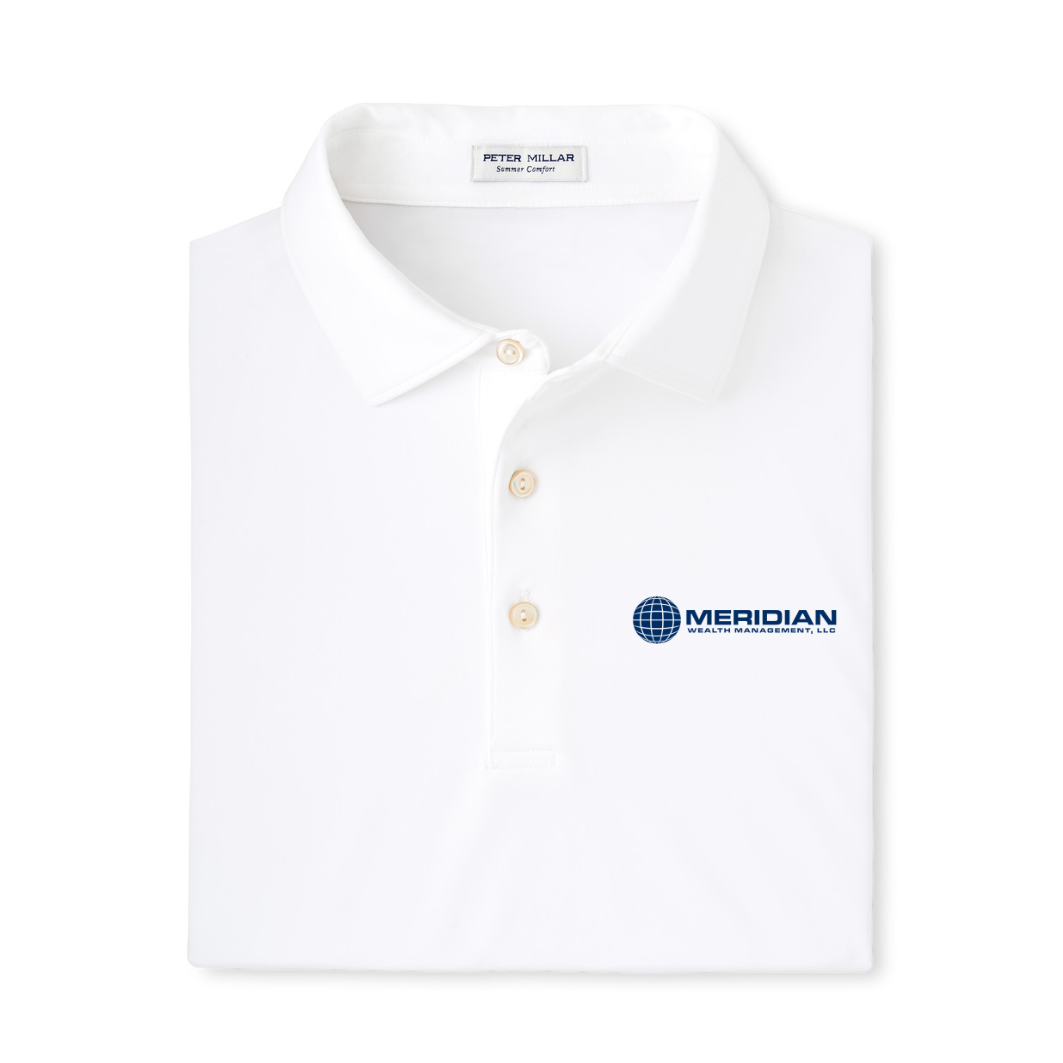 Solid Performance Jersey Polo - White