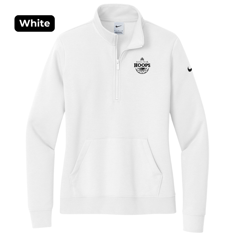 Nike - Womens Fleece 12 Zip - White