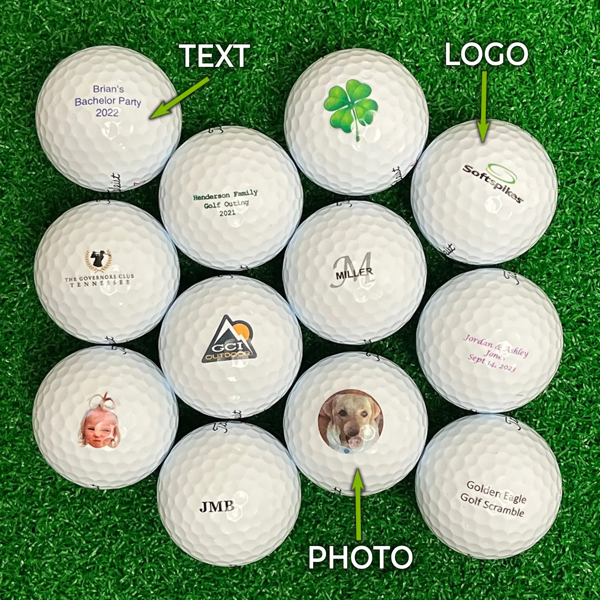 Custom-GolfBalls-Titleist-PRO-V1X-Grass