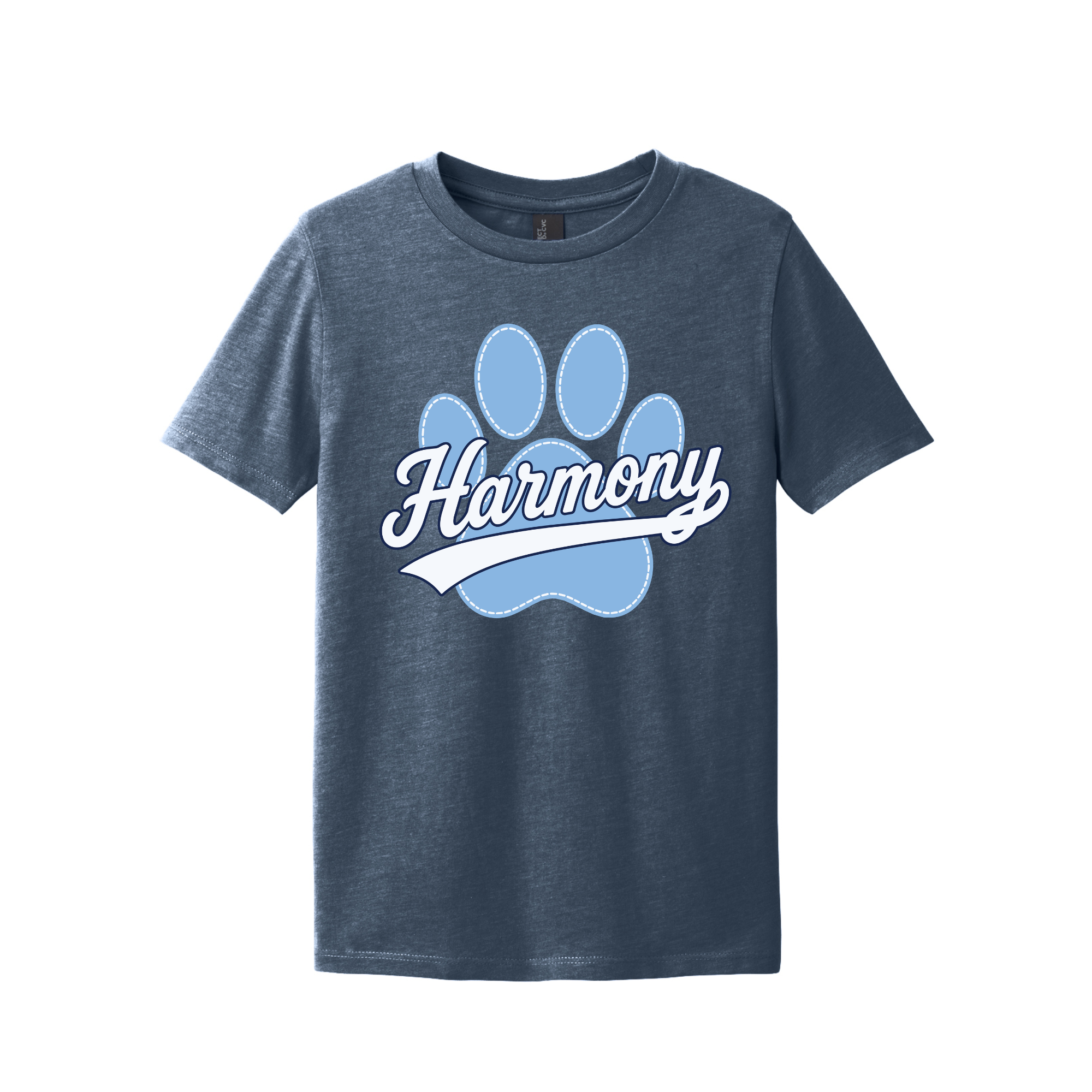 DT108Y - Heathered Navy Tee #1