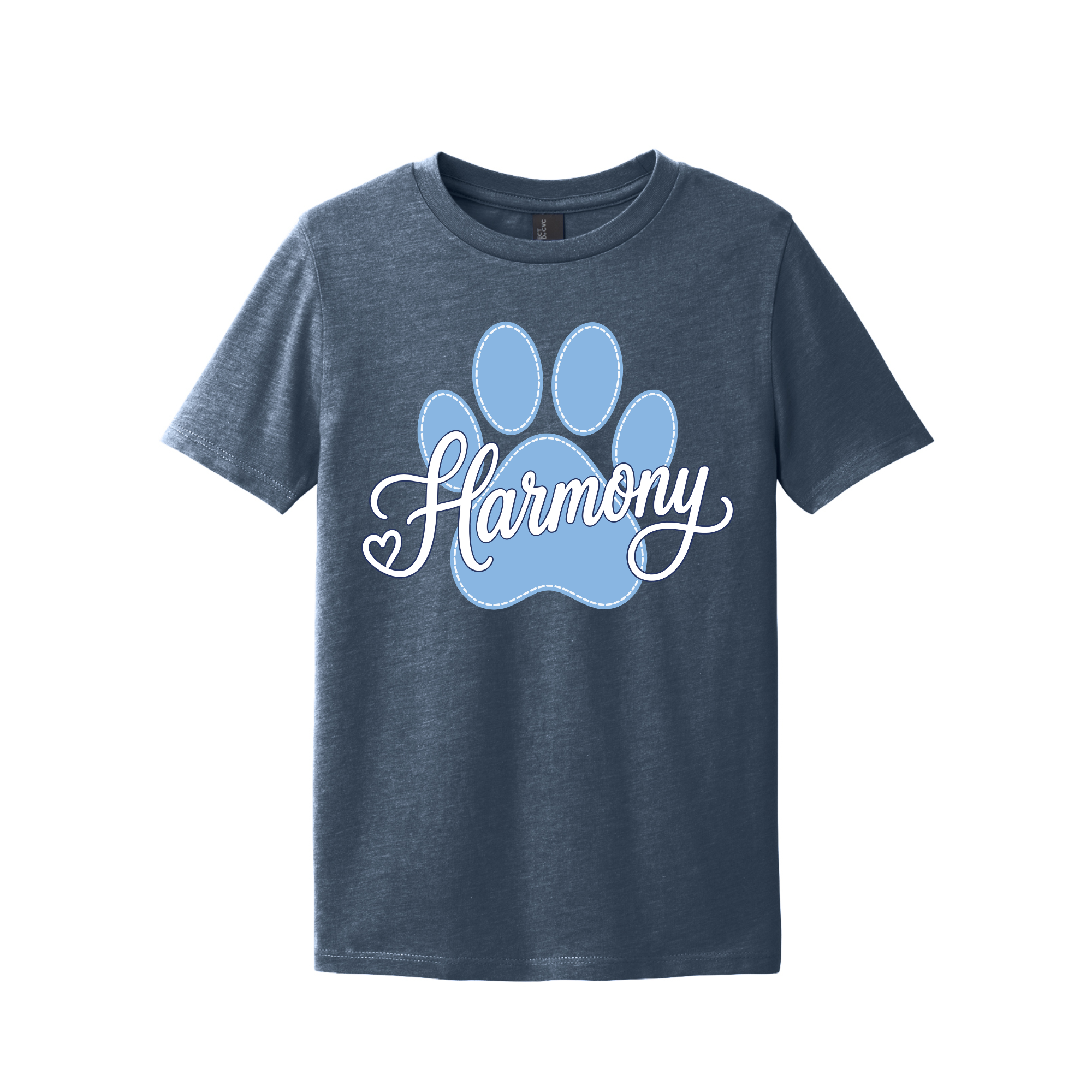 DT108Y - Heathered Navy Tee #2