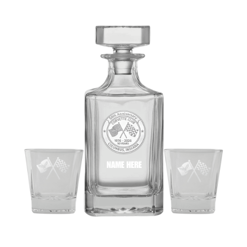 Decanter Set - Corvette Club