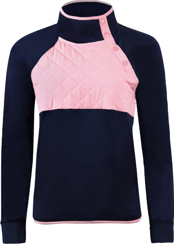 Ellis Quarter-Zip - Navy-Pink