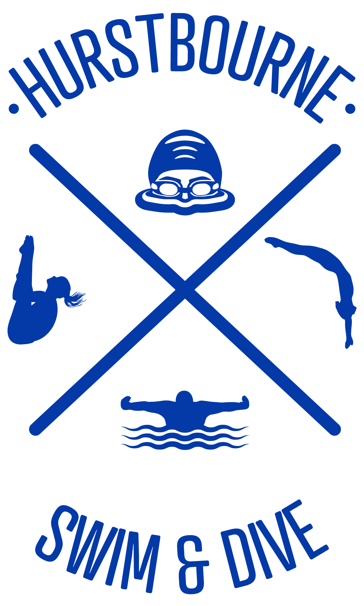 HCC Swim & Dive Logo - Royal Blue