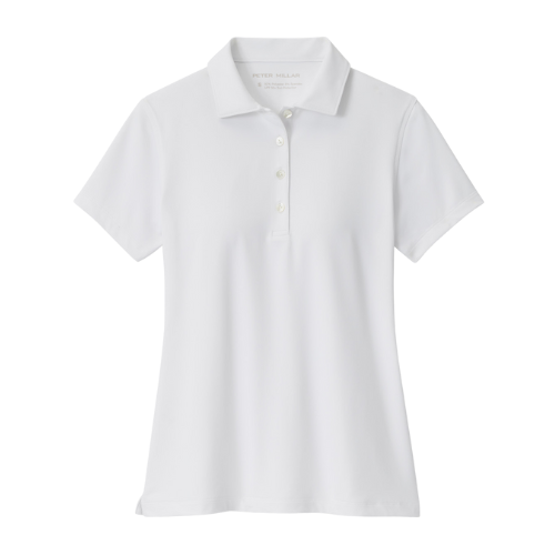 PM - Ladies Solid Polo - White