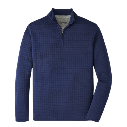 PM - Quad Quilted Qzip - Navy