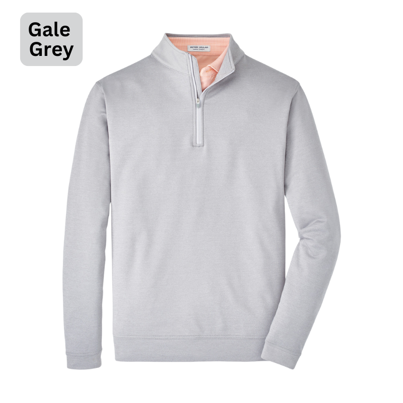 Perth Melange 1_4 Zip (Gale Grey)