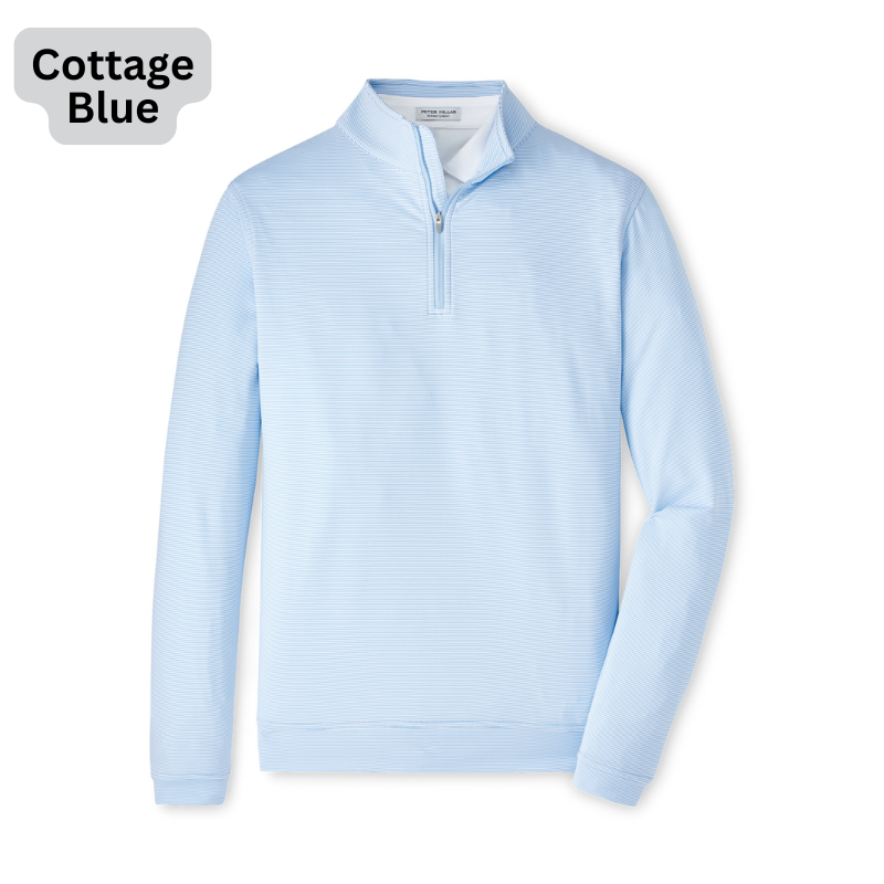 Perth Sugar Stripe 1_4 Zip (Cottage Blue)