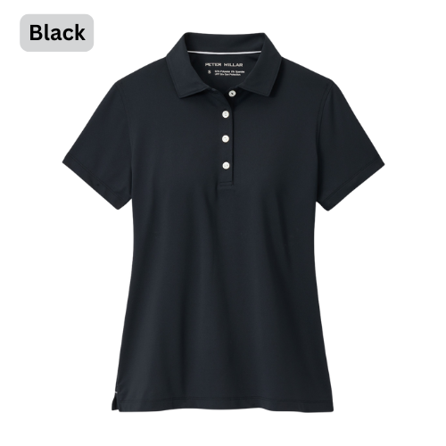 W Solid Polo (Black)