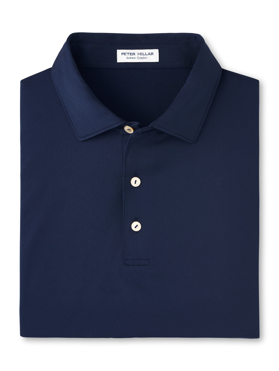 Solid Performance Jersey Polo - Navy