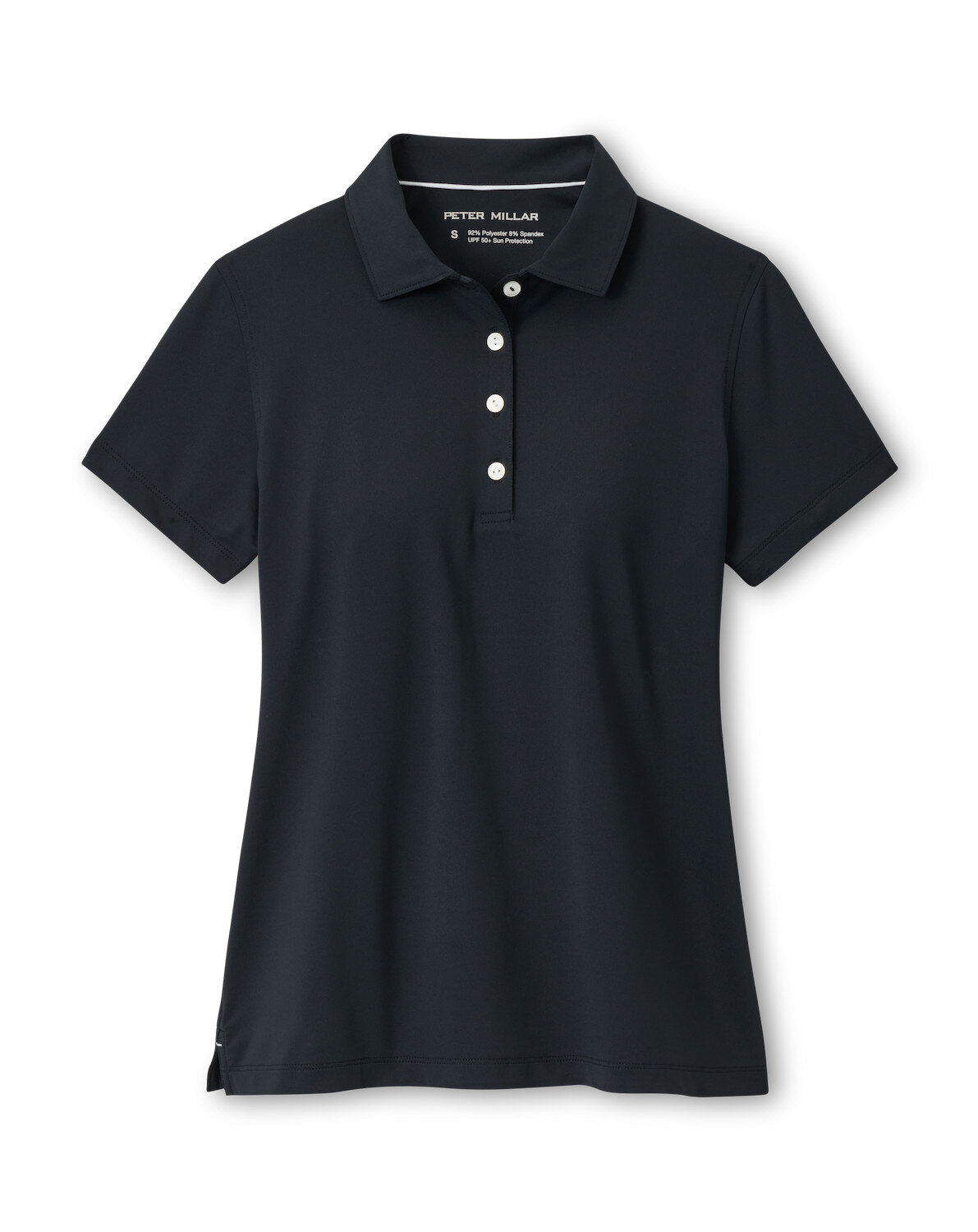 SS Button Polo - Black