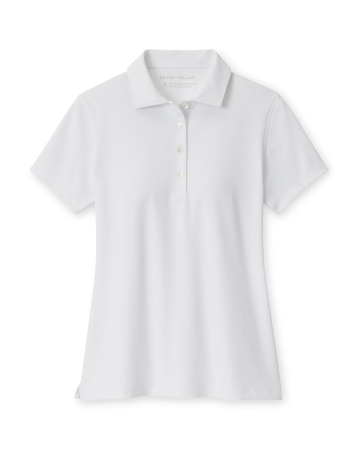SS Button Polo - White