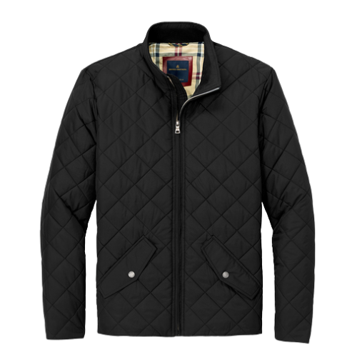 SanMar - Brooks Brothers Mens - Quilted jacket - Black