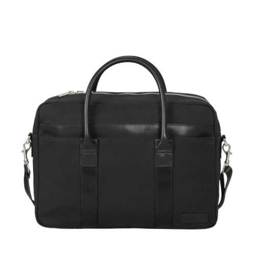 SanMar - Brooks Brothers Wells Briefcase - Black
