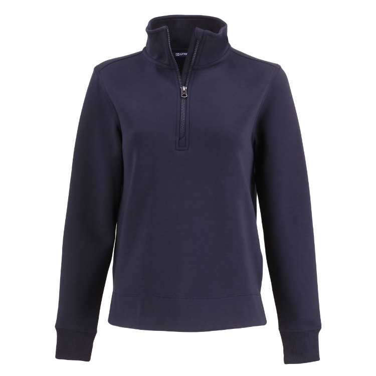 Soft-Knit 1_4 Zip - Navy