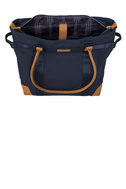 Wells Laptop Tote - Navy Open