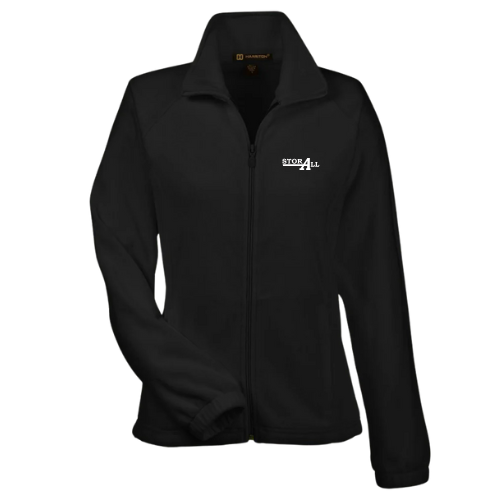 Womens Fleece Full Zip (Black)