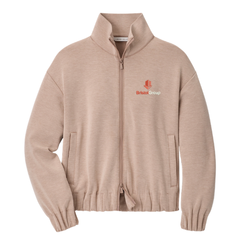 _Flora Knit Melange Full-Zip Layer