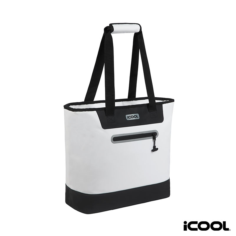 iCool 30-Can Cooler Tote white